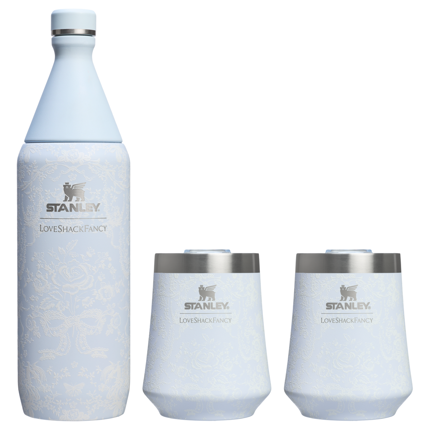 Stanley 1913 x LoveShackFancy Holiday Reserve All Day Wine Set | 34 OZ | 11 OZ CS0