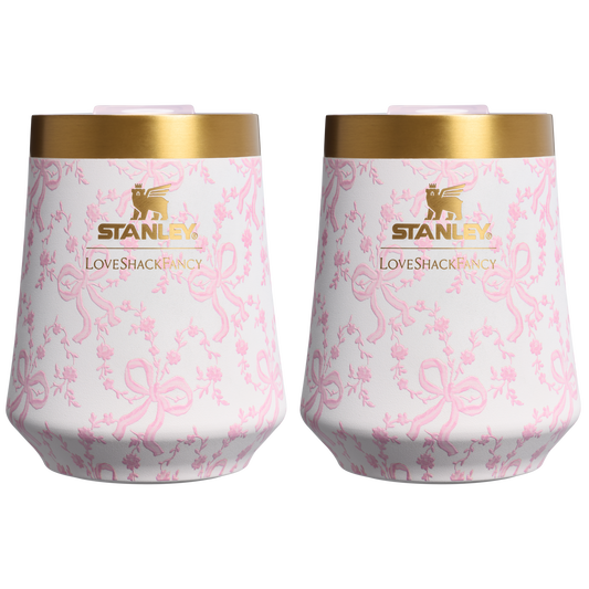 Stanley 1913 x LoveShackFancy Holiday The Reserve Wine Tumbler Set | 11 OZ (2-pack) IG9